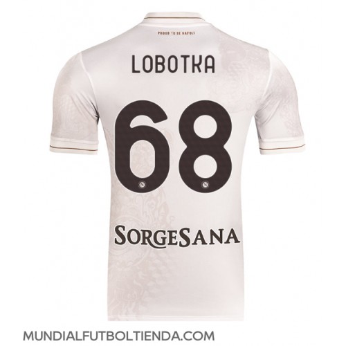 Camiseta SSC Napoli Stanislav Lobotka #68 Segunda Equipación Replica 2025-26 mangas cortas